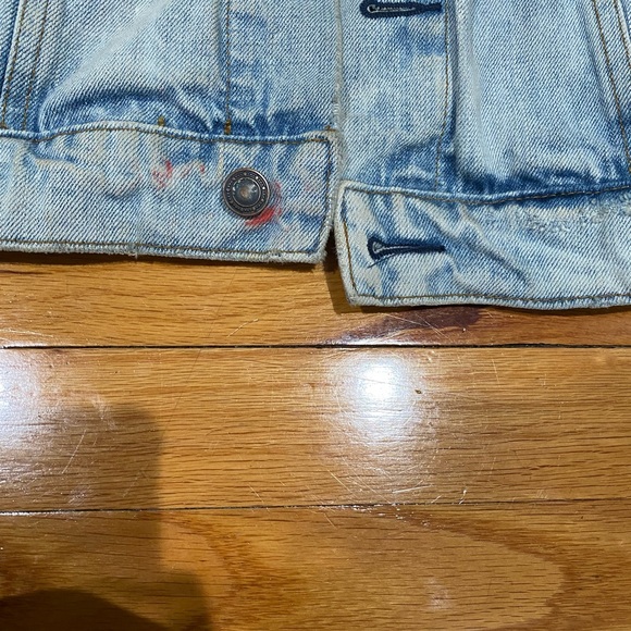 Free people patch denim jacket xs/s - Picture 2 of 4